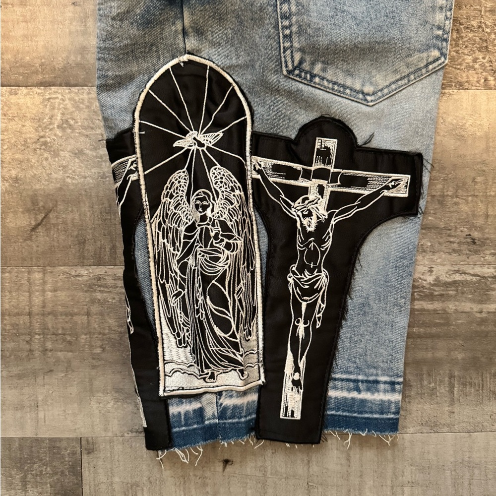 PATCHWORK JORTS - Picture 3 of 3